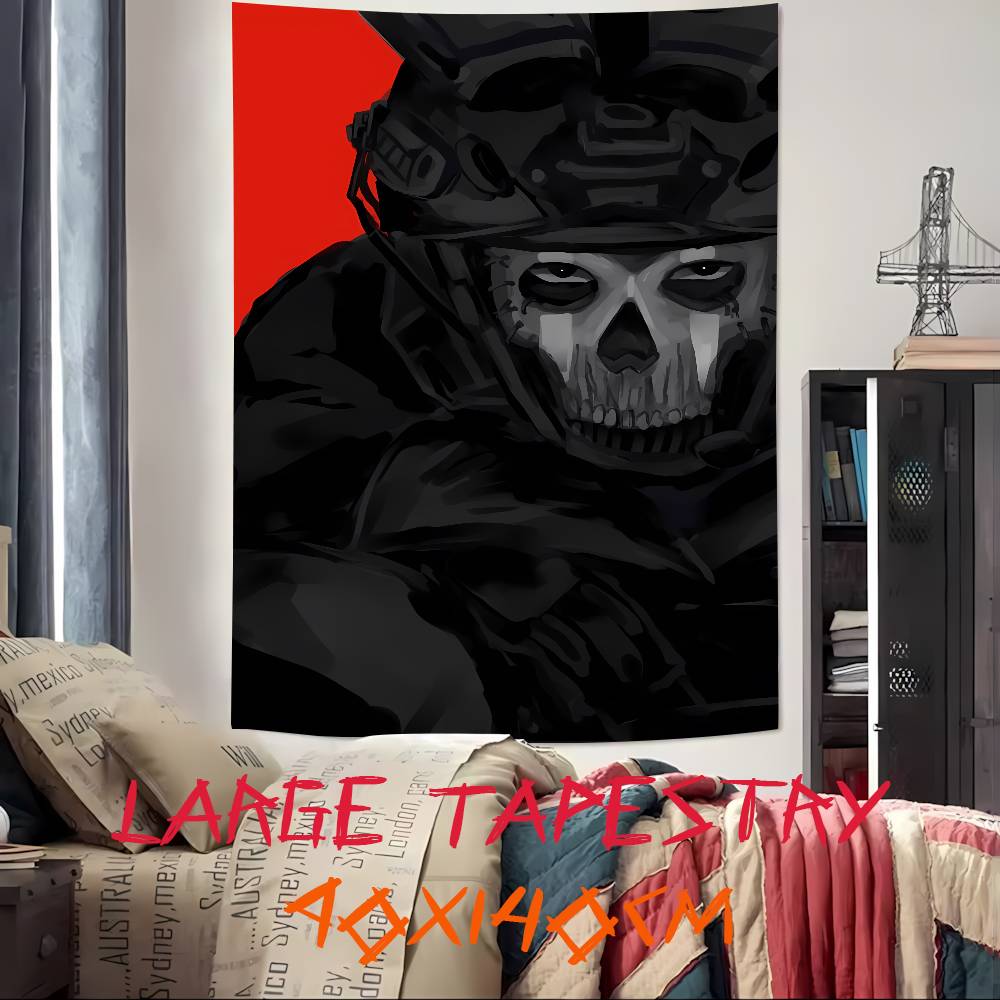 Cool Hot Popular CCallS Of Game DdutyS Gaming Tapestry Wall Hanging Wall Rugs Dorm Decor Blanket Camping Decoration Tapestry