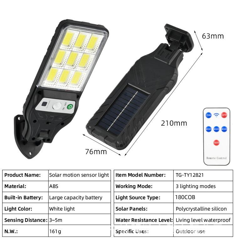 350000LM Outdoor Solar Lights Motion Sensor Solar 3 Modes Waterproof Security Wall Lighting for Patio Garden Door Street Light