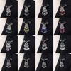 Bohemian Rhinestone Flower Tassel Brooch for Women - Exotic Style Suit Coat Pin