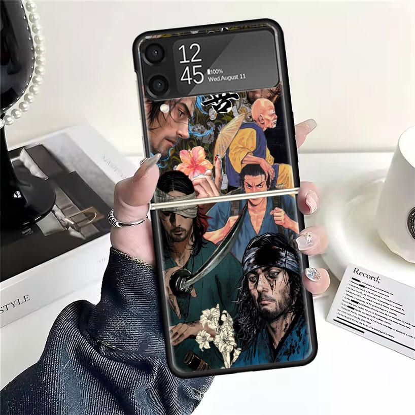 

Anime Vagabond Samurai Cases For Samsung Galaxy Z Flip 4 5 6 7 3 Z Flip7 Flip6 Flip4 Flip5 Flip3 5G Hard Shockproof Fundas Cover Samsung Z Flip 7