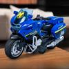 Alloy Inertia Motorcycle Model With Alloy And Plastic Materials For Kids Collectors