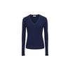 Dámský svetr s V-výstřihem a copánkovým úpletem Módní Elegantní Dlouhý Rukáv Top Slim Fit Pulovr Top Podzim Zima Elegantní Ležérní Pleteniny Základní Sladké Oblečení