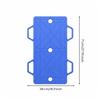 Two-Person Balance Board Smooth Easy-Rolling Casters Two Person Easy