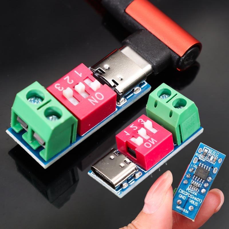 Typ-C PD QC Trigger 5V~20V Wählschalter Einstellung DC Spannungs-Stromversorgungsmodul Wählschalter Spannung Schnelllade-Täuschungsmodul
