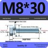 Grade 8.8 Galvanized Hex Head Screw Set with Hex Bolt, Spring Washer, and Flat Washer (Sizes: M4, M5, M6, M8, M10, M12)