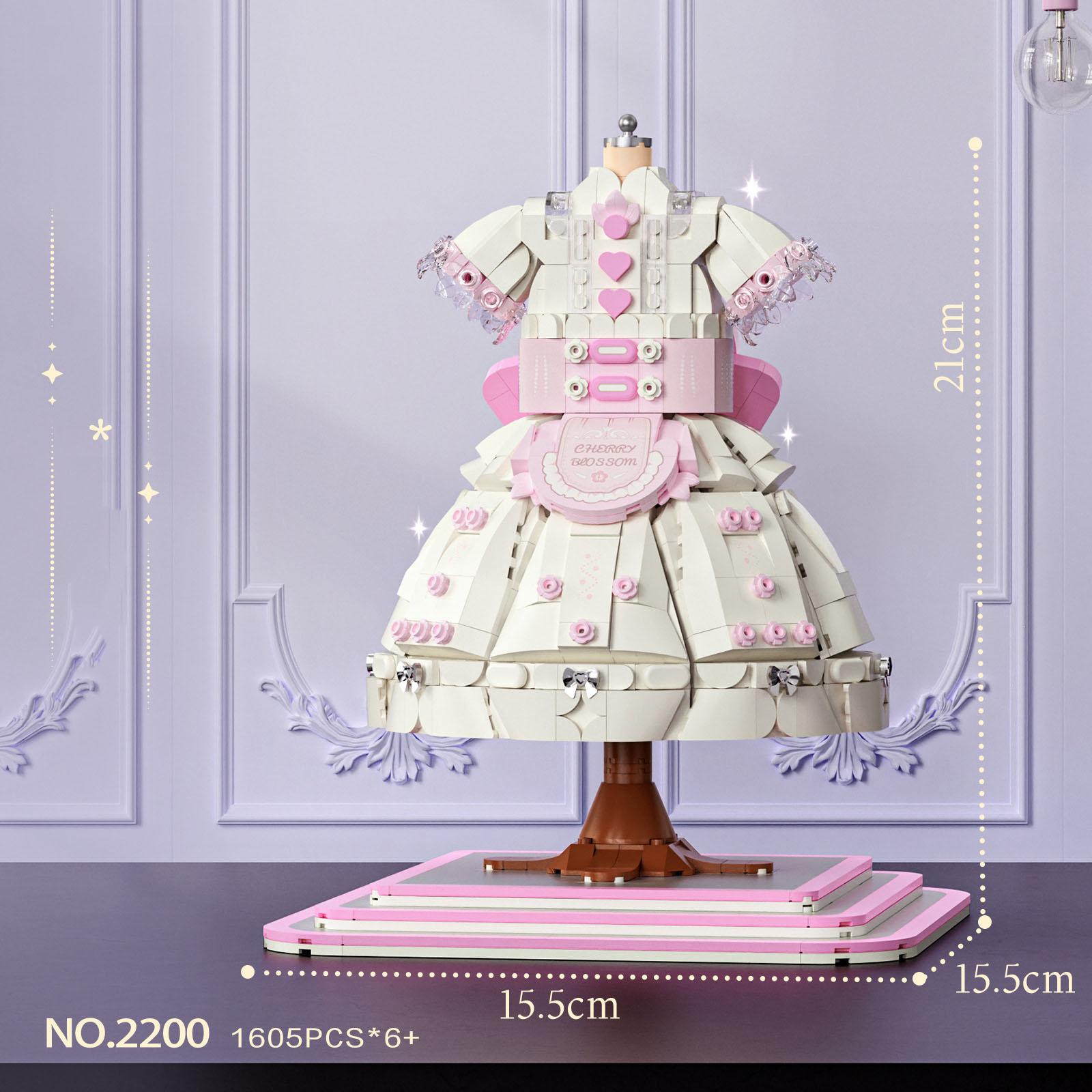 

Idea Lovely Lolita Maid Skirt Princess Dress Small Block Model Construction Construction Brick Toys Collection For Girls Gifts