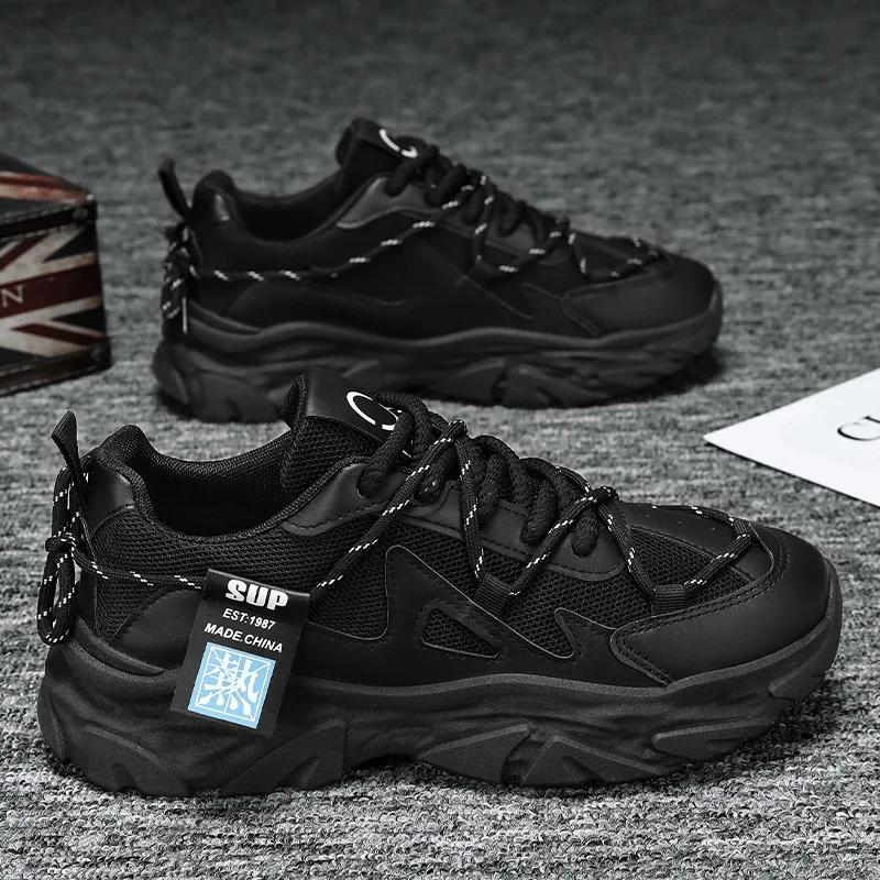 Men's Sneakers Mesh Breathable Casual Shoes Outdoor Sports Running Shoes for Men Lace Up Tennis Training Shoes Zapatillas Hombre