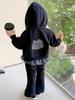 Autumn 2025 Girls' Fashionable Hooded Sweatshirt & Pants Set