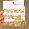 18pcs/Set Gold Color Pearl Hoop Earrings For Women Vintage Metal Circle Geometric Dangle Earring Set 2023 Trendy Jewelry Gifts