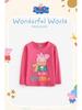 Peppa Pig Kids' Long Sleeve Cartoon T-shirt – Fashionable Spring/Autumn Wear