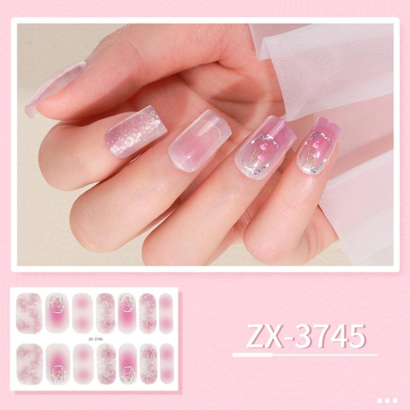 14 Pezzi Wrap per Unghie Strisce per Unghie da Donna Adesivo per Unghie Adesivo Gel per Unghie Adesivo Manicure per Unghie delle Dita
