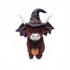 Funny Cow Figurine Resin Animal Sculpture Christmas Highland Cow Statue  Gift