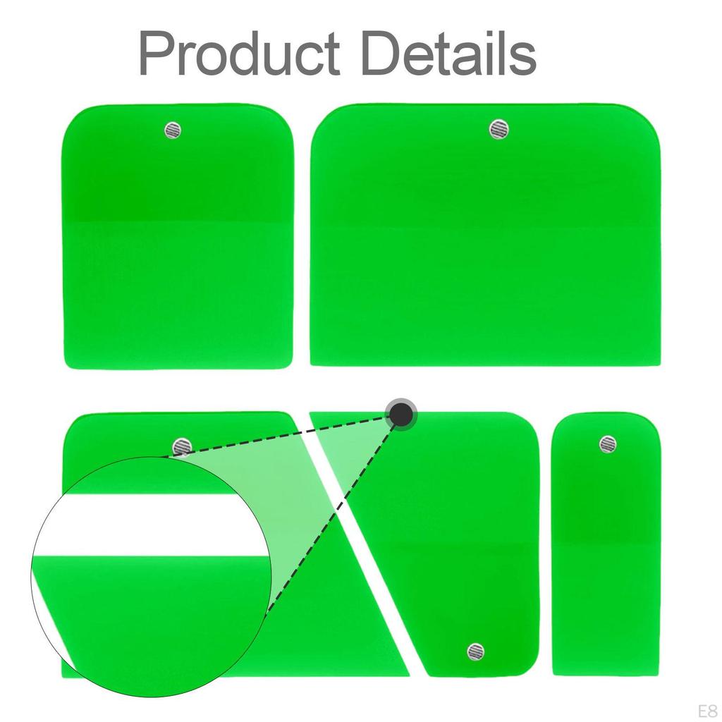 5 Pieces PPF Squeegees Accessories Easy to Use TPU Coating Scrapers for Cars Paint