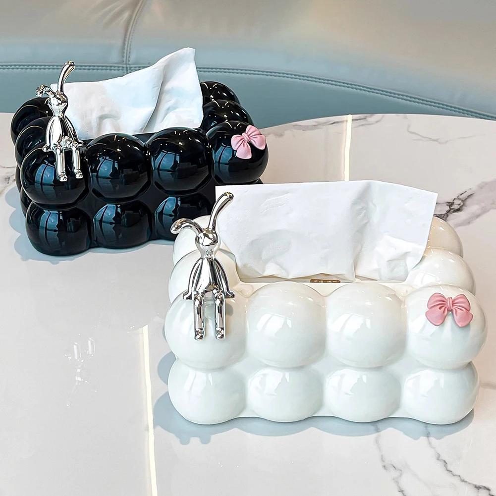 Bubble Tissue Holder Minimalist Paper Storage Box Creative Cotton Candy Tissue Cover Home Decoration