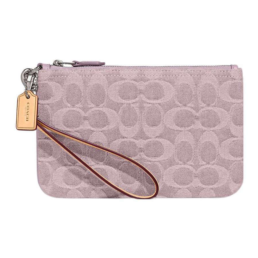 New COACH Tech Wallet Fabric Wrist Bags Clutches Small Size Women's Purple CJ874-LHPPU