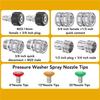 A20F-Pressure Washer Adapter Set, Quick Disconnect Kit, M22 Swivel To 3/8Inch Quick Disconnect, 3/4Inch To Quick Disconnect