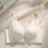 French Lace Bra Women's Gathering Bra Breast Collection Anti Sagging No Steel Ring Adjustable Thin Bra