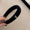 Korean autumn winter atmosphere headband women's new high cranial top velvet headband high sense retro hair accessories