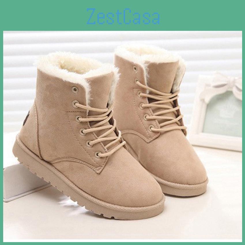 Short Womens Snow Winter Boots Boots Warm Boots Cotton Shoes