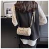 Premium Bag Women's Spring and Summer 2025 New Fashion Diamond Chain Messenger Bag Women's Cylinder Bag