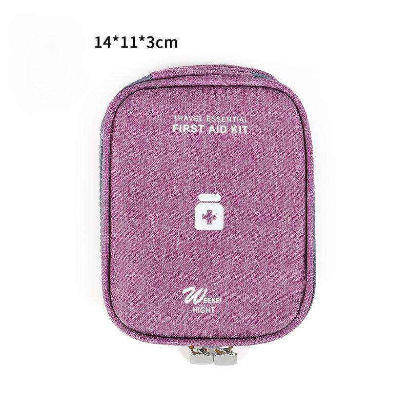 Outdoor-Erste-Hilfe-Notfall-Medizintasche, Medikamenten-Pillendose, Camping, Zuhause, Auto, Überlebensset, Emerge-Hülle, kleine 600D-Oxford-Tasche