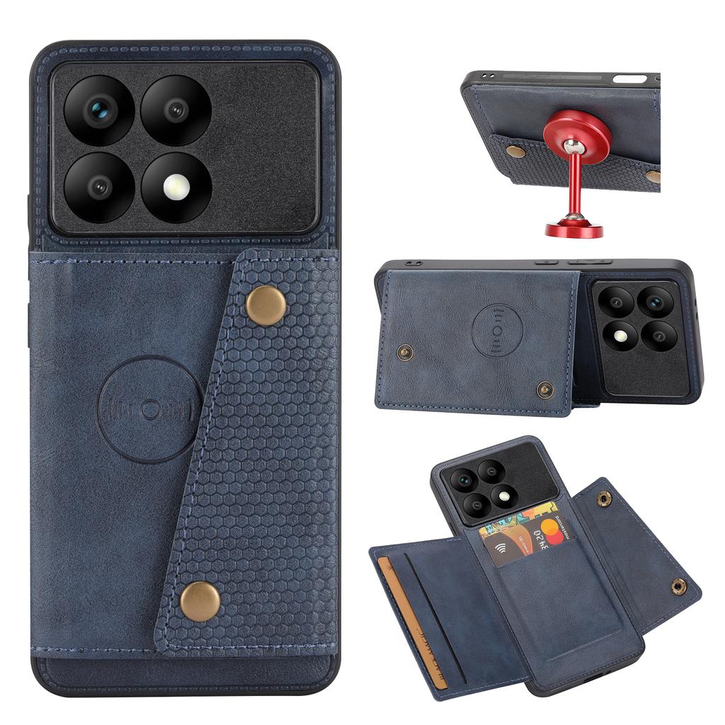 POCO X6 PRO 5G Flip Leather Case Wallet Magnetic Card Slots Pocket Holder Back Cover For Xiaomi POCO X6 PRO 5G Phone Cases