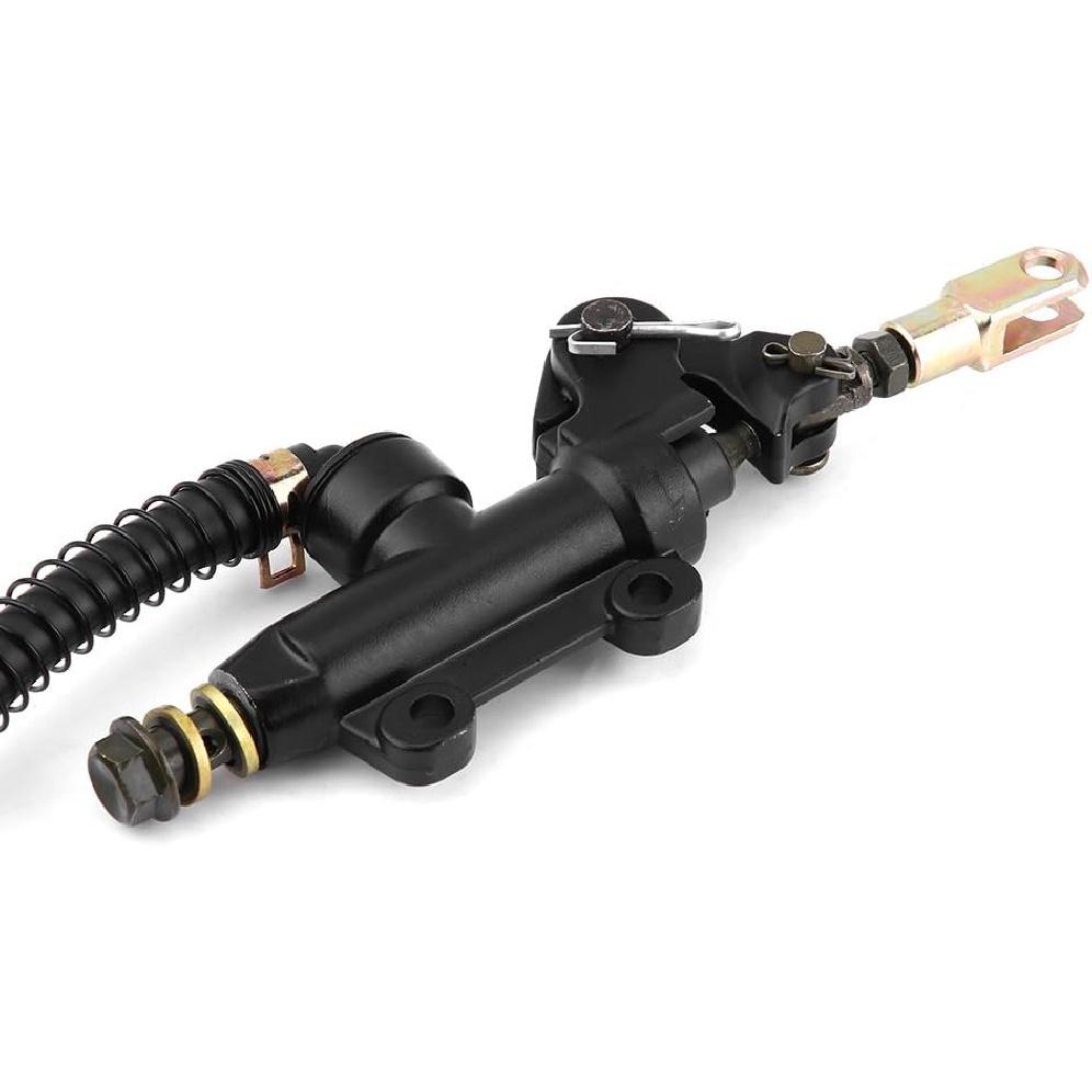 Keenso Rear Brake Master Cylinder, Motorcycle Rear Brake Hydraulic Master Cylinder with Reservoir