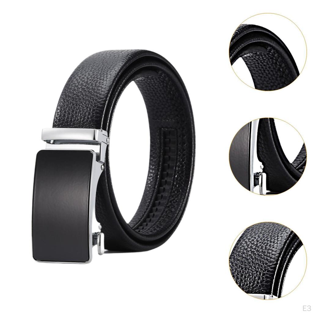 Men Belt Casual Automatic Buckle Elegant Dress for Pants Birthday Gift