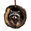Adornos Navideños Acrílico Dibujos Animados Bosque Acrílico Adornos Navideños Decoración de Temporada para Árbol Techo Patrón Lindo Recuerdo