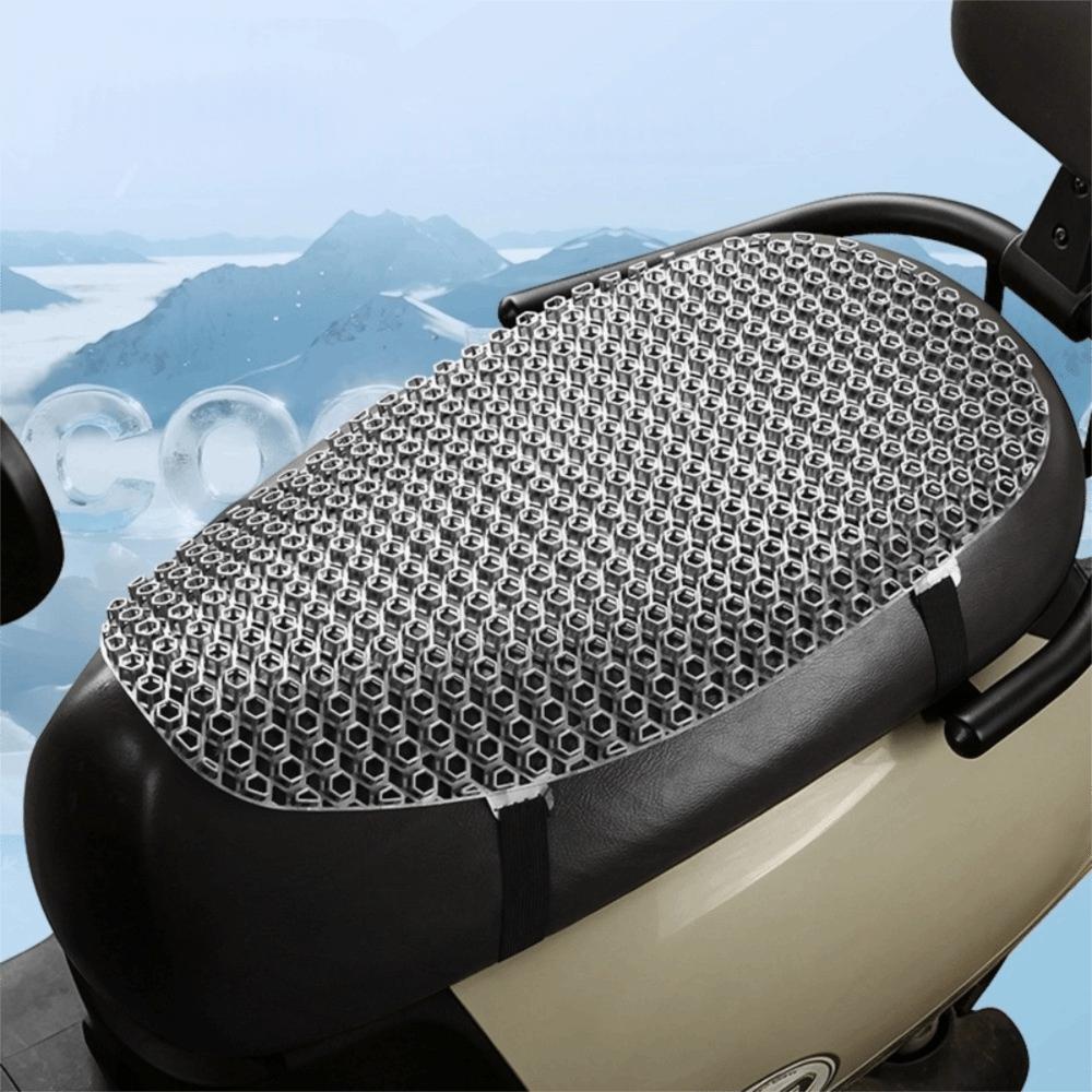 Heat Insulation Breathable Mesh Seat Cover Sunscreen Scooter Seat Cushion Riding