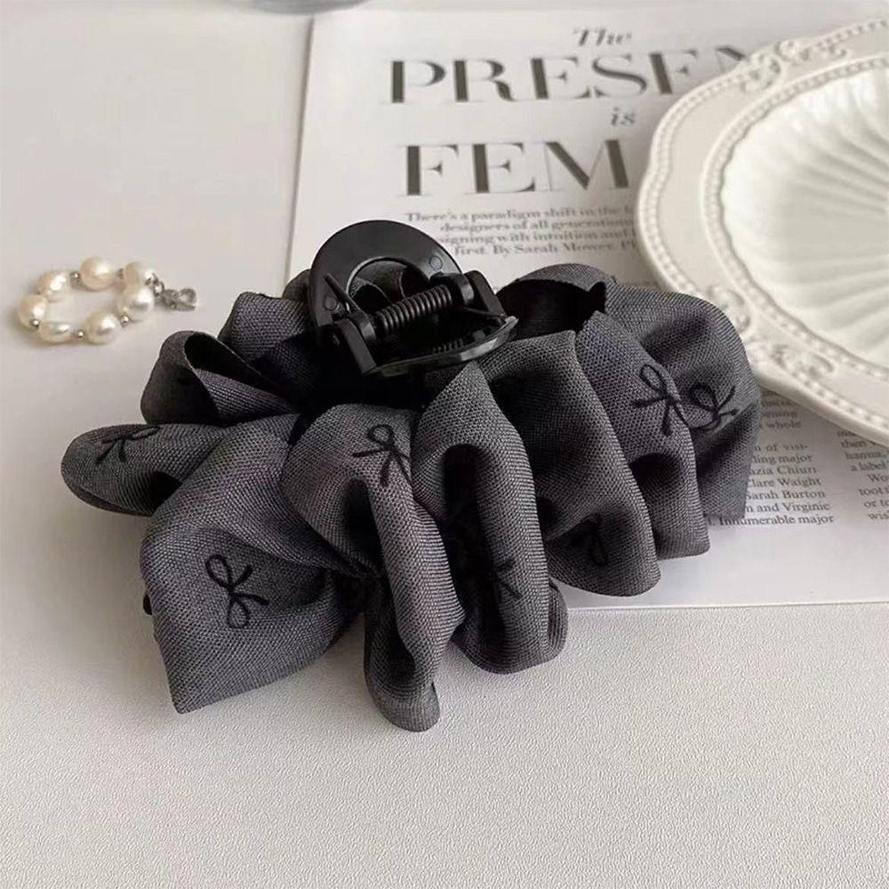 Double-sided Hair Claw Bowknot Shark Clip Fashion Bow Hairgrips for Women Girls