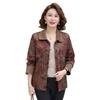 Stylish Floral Slimming Jacket for Middle-Aged Women - Spring & Autumn