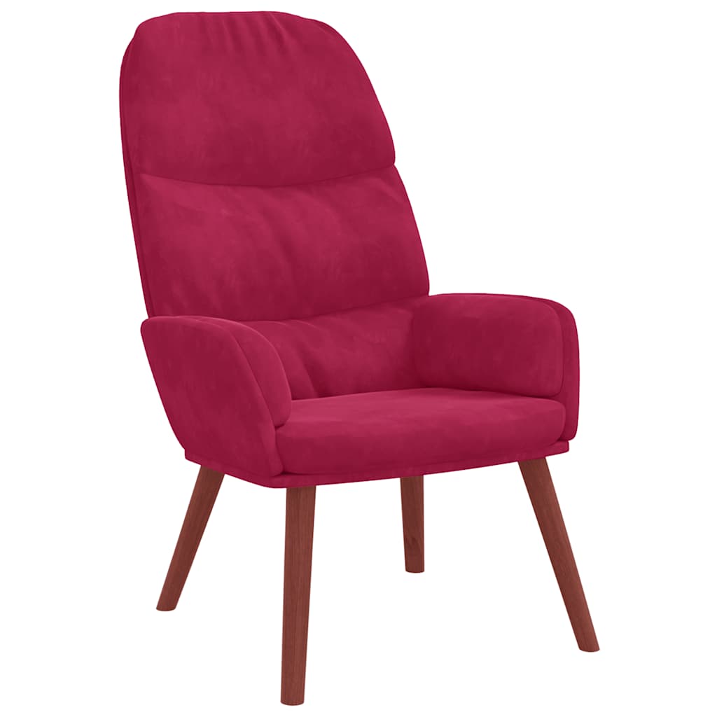 Relax Chair Burgundy Velvet