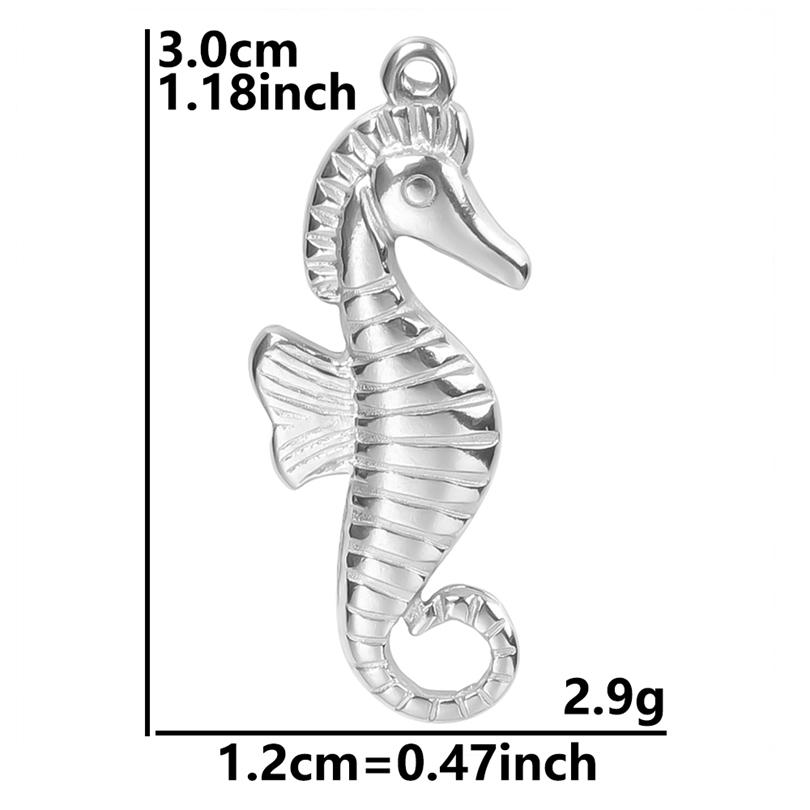 5 Stück/Los Persönlichkeit Meeres tier Anhänger Seestern Schildkröte Muschel Muschelschale Edelstahl Anhänger Für Schmuckherstellung Zubehör Zubehör