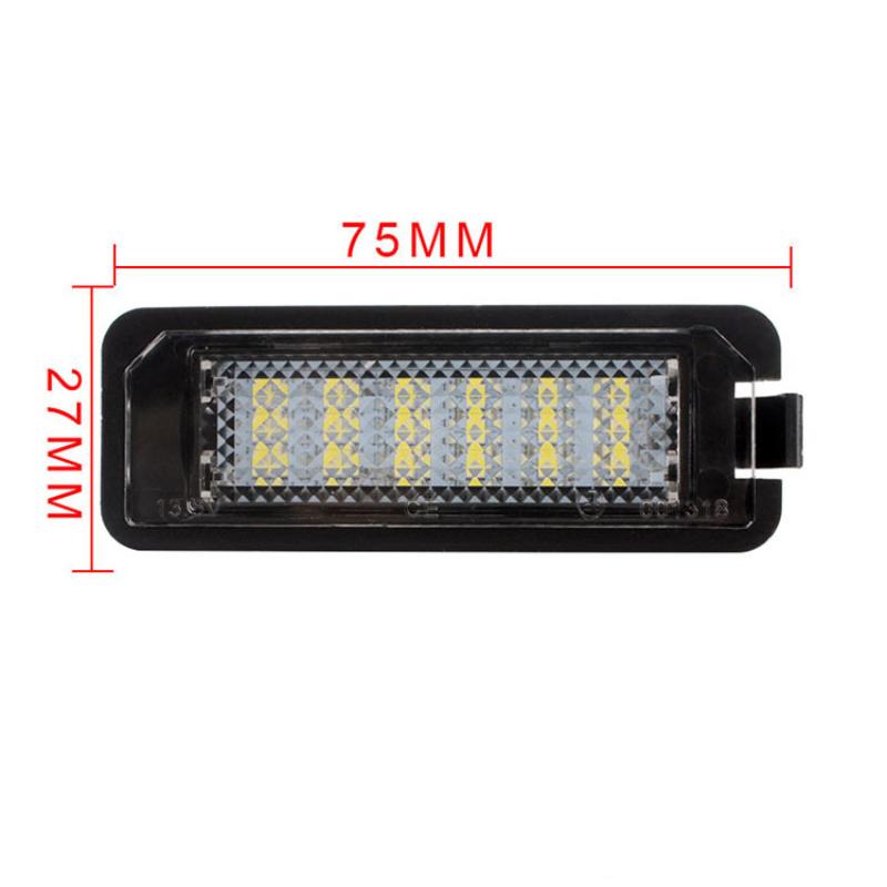 18 Led Beads License Plate Light Lamp Car License Plate Light Auto Accessories For Vw Golf4 Golf5 Golf6 Mk4 Mk5 Mk6