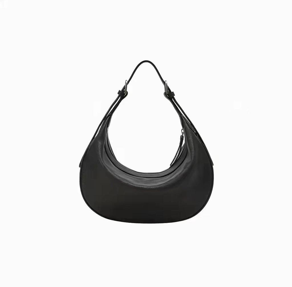 2026 Retro Crescent Hobo Bag: Versatile, Large-Capacity, Vegetable-Tanned Leather Shoulder and Crossbody Bag for Women