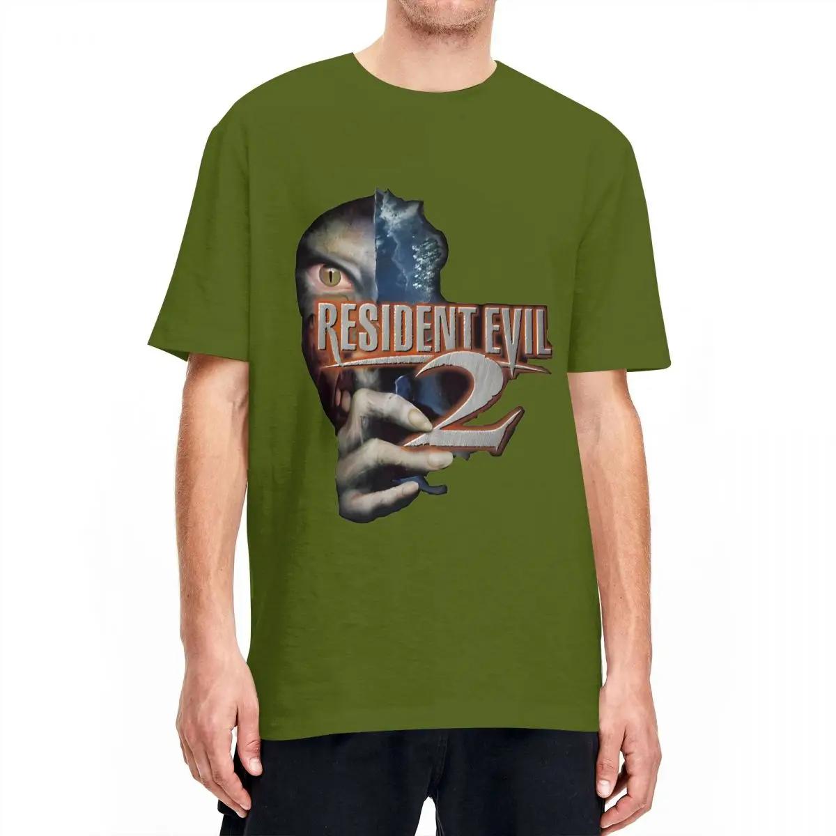 

RESIDENTs EVILs 2 T-Shirt Man Classic Poster Streetwear 100% Cotton T Shirts Summer Breathable Harajuku Tee Shirt Oversize Tops M