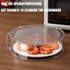 Transparent Multifunctional Microwave Splash Guard with Handle Splash-Proof, Insulated Cover for Vegetables, Fruits, and Food