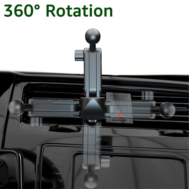 17mm Ball Head Extension Arm 360° Swivel Adjustable Length Phone Holder Extension Rod Socket for Car Cell Phone Stand GPS Mount
