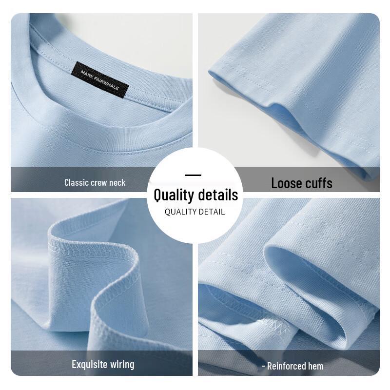 Mark Hua Fei Men's Retro Trendy Cotton T-Shirt