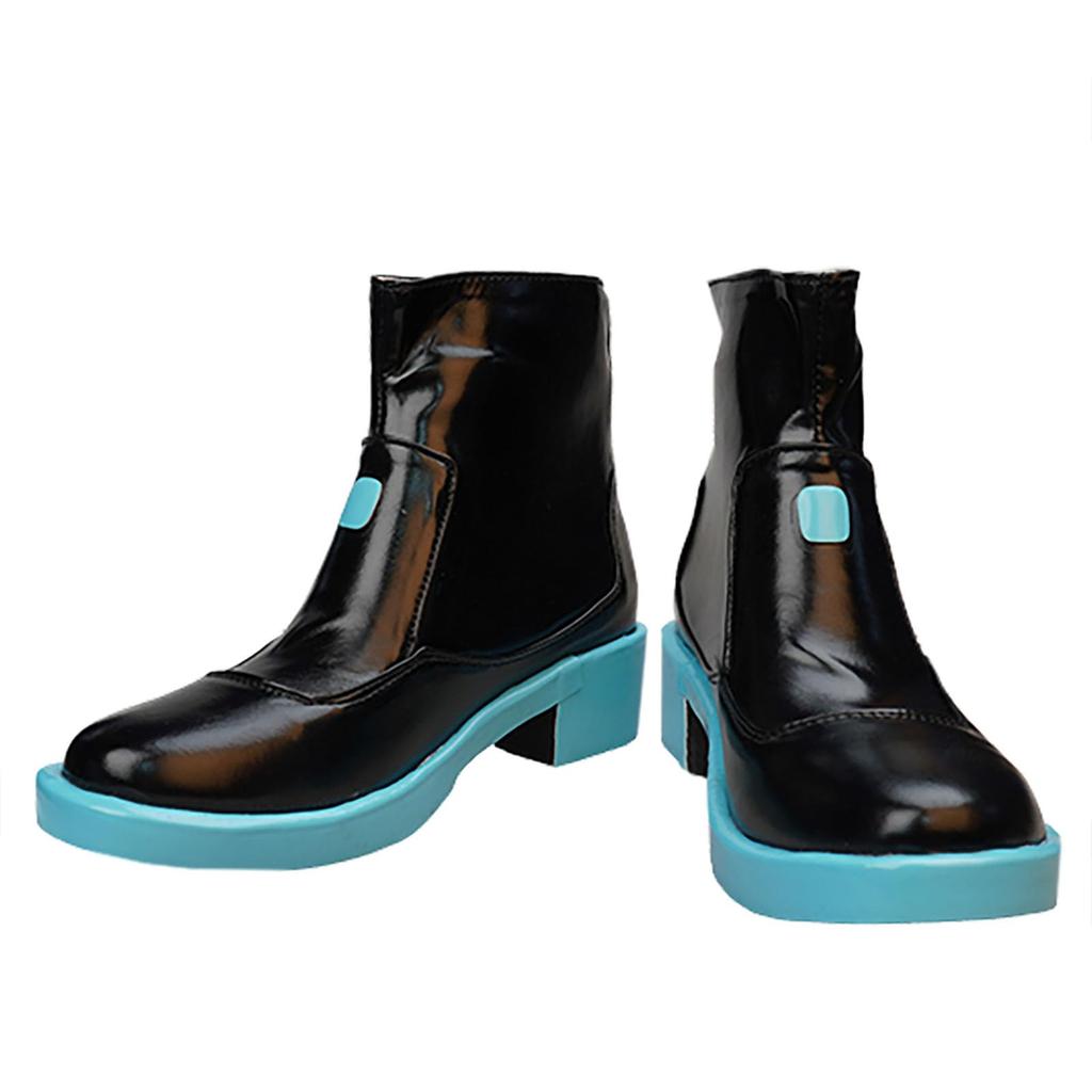 Hatsune Miku Cosplay Halloween VOCALOID Úvodní kostým s parukou [mléčný čas] (Boty, 24cm)