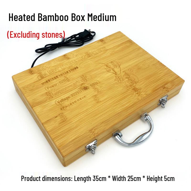 20-Piece Set: Heated Volcanic Stones & Essential Oils for Spa Massage Therapy