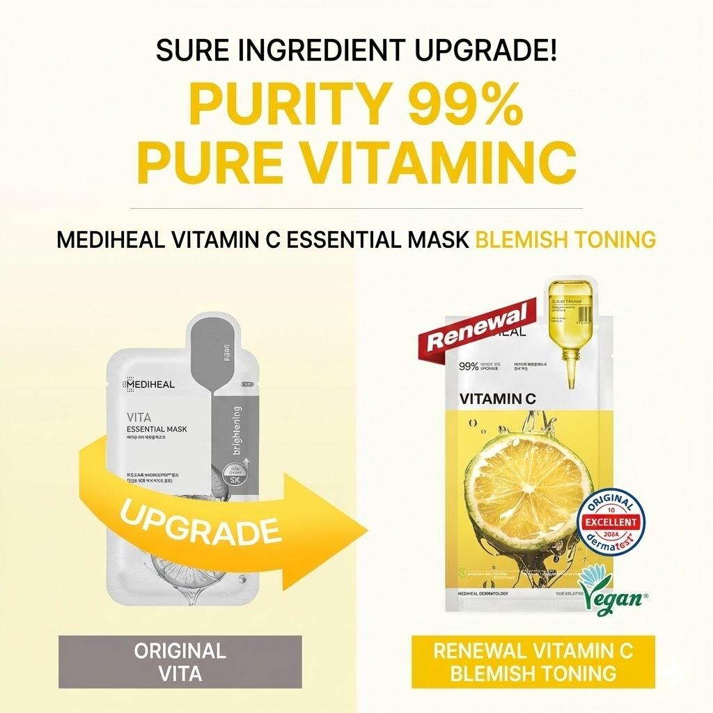 Mediheal Essential Mask Vitamin C 24ml x 10 sheets