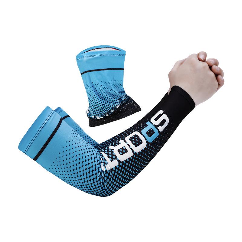 Sport Style Sun Protection Breathable Cycling Arm Warmers for Men and Women - Thin Ice Silk Sleeves