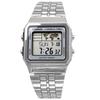 Casio A500WA-7 Basic Digital Unisex Watch, Silver-Tone Stainless Steel