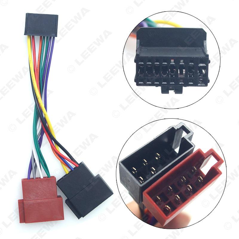 Pioneer to Peugeot Car CD/Radio Mod Tail Wire ISO Lossless Connection Dual Plug