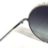 Chanel 4234-H CC CC Mark Pearl Glasses Glasses Eyewear Sunglasses Metal Black
