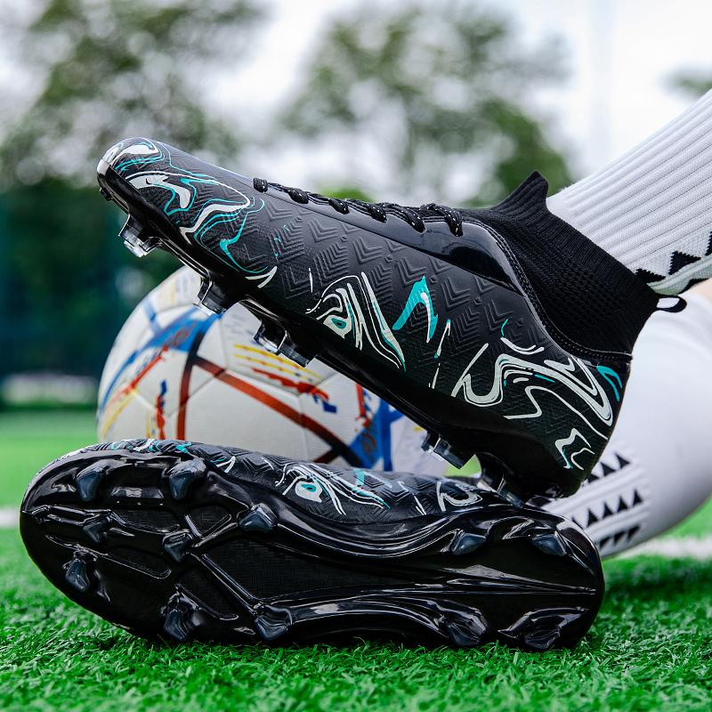 Hip-Top-Fußballschuhe für Herren/Damen AG-Socken mit langen Nägeln, Trainingsschuhe für Kunstrasen-Fußballwettkämpfe für Studenten