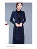 2025 Elegant Winter Plaid Dress for Plus-Size Mature Women: Slimming, Thickened Design