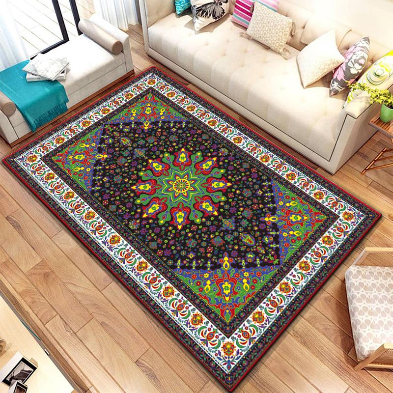 European Style Printed Pattern Non-slip Rug Baby Play Crawl Floor Yoga Mat Living Room Carpet Decoration Tapestry alfombrilla